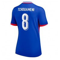 Frankreich Aurelien Tchouameni #8 Fußballbekleidung Heimtrikot Damen EM 2024 Kurzarm